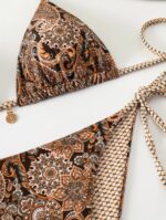 Ayarlanabilir İp Detaylı Üçgen Bikini Takımı - Görsel 4
