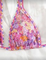Çiçek Desenli 3 Parça Bikini Takımı + Pareo - Görsel 3