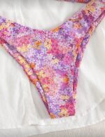 Çiçek Desenli 3 Parça Bikini Takımı + Pareo - Görsel 4